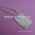 custom silver embossed collection iceland metal handbag nameplate decor